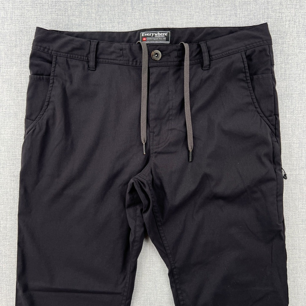 686 Everywhere Featherlight Chino Pant Slim Fit 34x32 Black Technical Travel - Picture 3 of 12